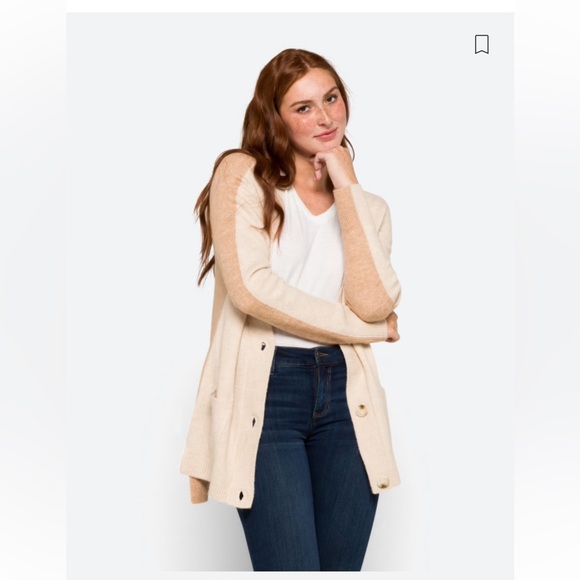 BB Dakota x Steve Madden sweater cardigan in XL. EUC in tan and camel. - Picture 3 of 10